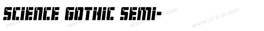 Science Gothic Semi字体转换